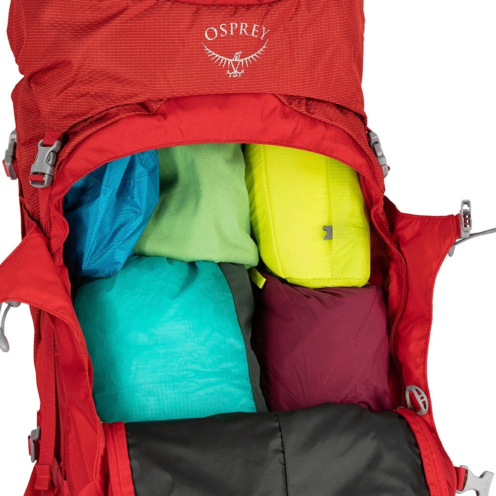 Osprey Ariel Plus 70 Women's Backpack - Carnelian Red - Image 8