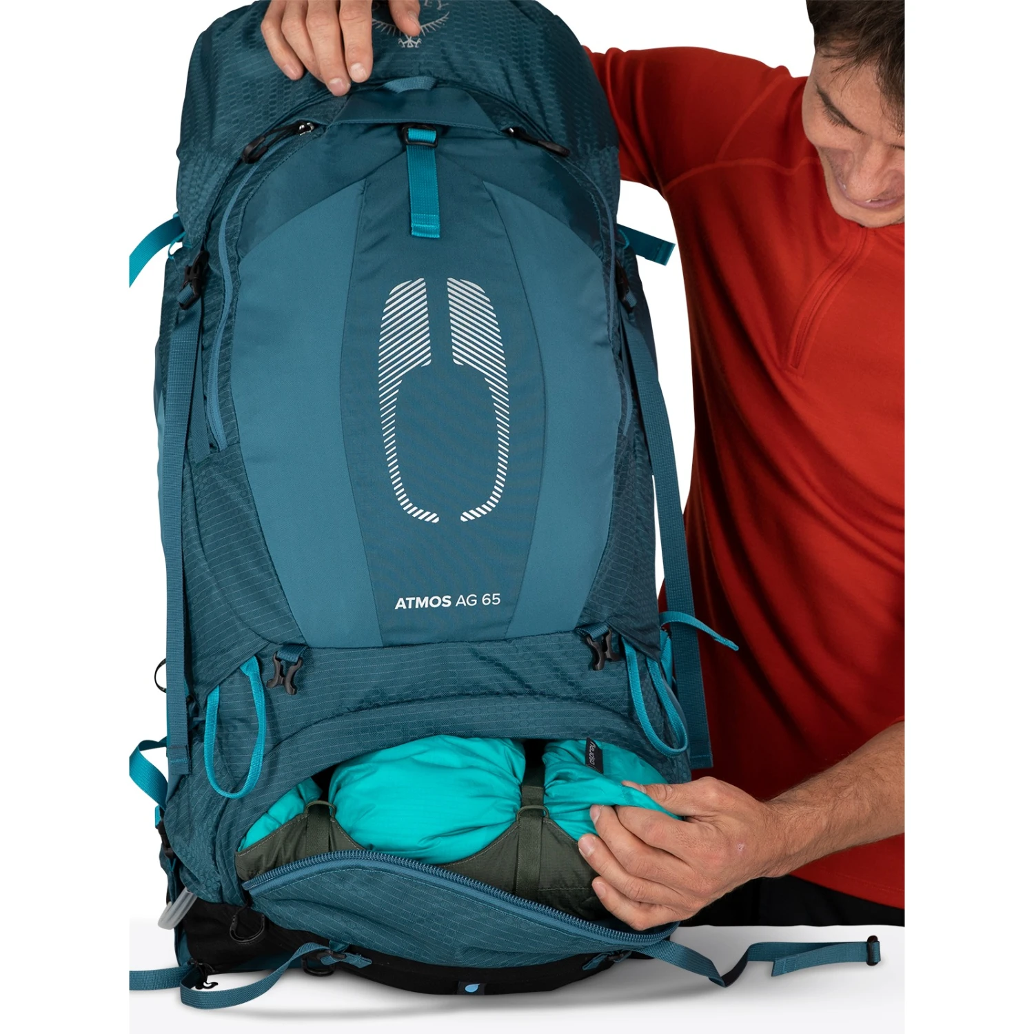 Osprey Atmos AG 65 Backpack - Mythical Green - L/XL - Image 12
