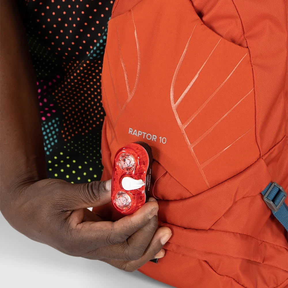 Osprey Raptor 10 Backpack + Hydration Pack - Firestarter Orange - Image 9