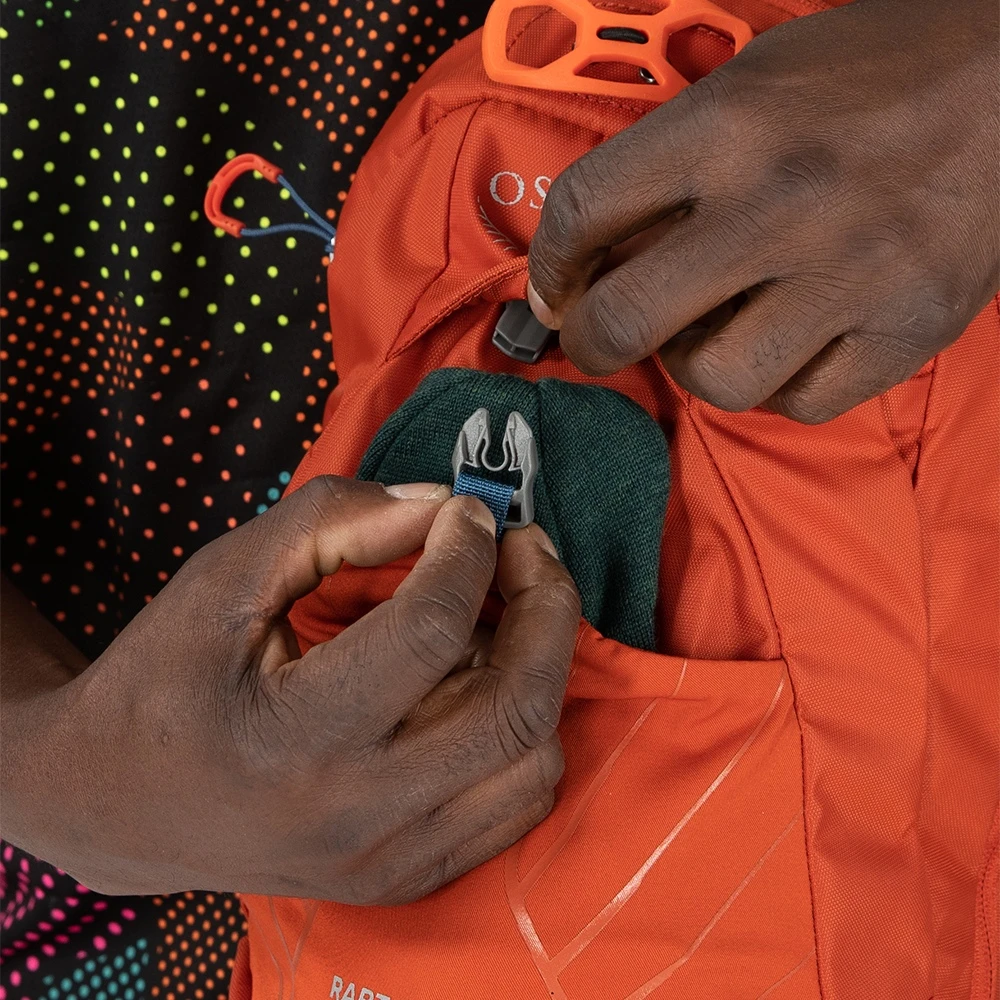 Osprey Raptor 10 Backpack + Hydration Pack - Firestarter Orange - Image 13