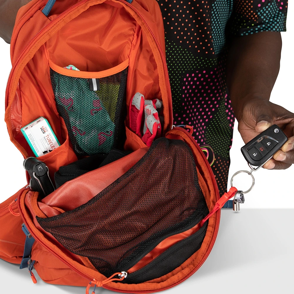 Osprey Raptor 10 Backpack + Hydration Pack - Firestarter Orange - Image 4