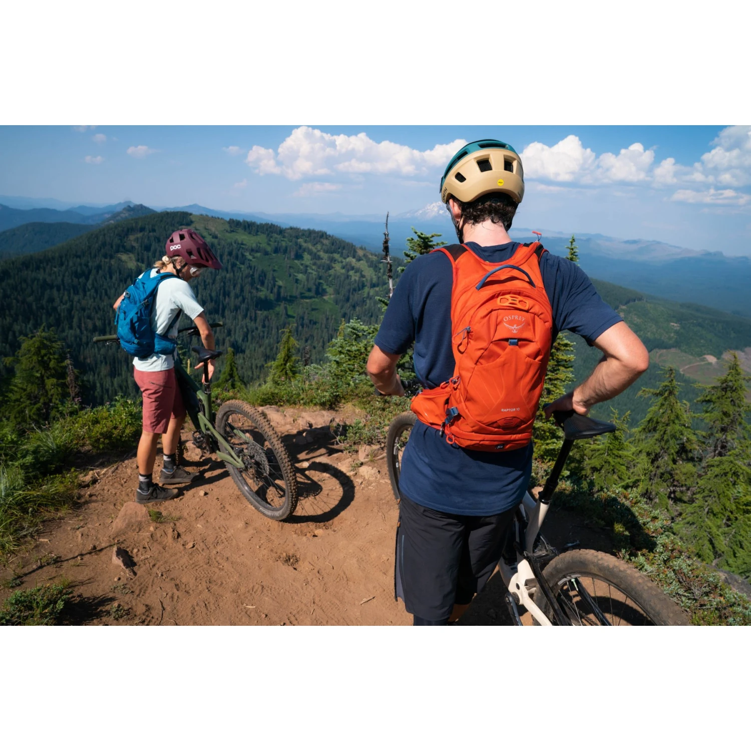 Osprey Raptor 14 Backpack + Hydration Pack - Firestarter Orange - Image 11